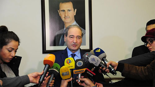 viceministro sirio de Exteriores, Faisal Miqdad Siria amenaza con derribar cazas turcos en caso de ataque